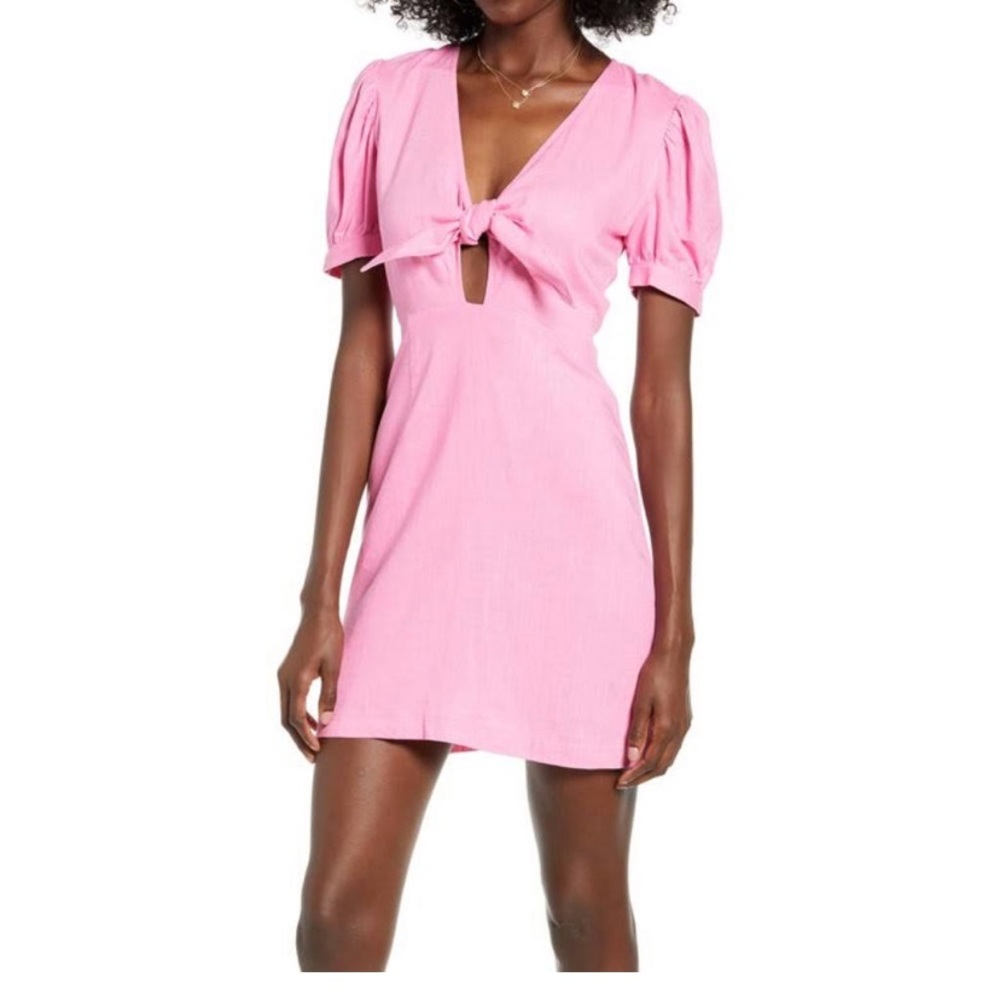 francesca’s mini wrap dress